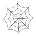 Spiderweb isolated on white background